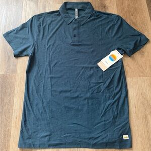 Vuori Men's Strato Tech Polo Short Sleeve Shirt Sz Medium Navy  Heather V188 NWT